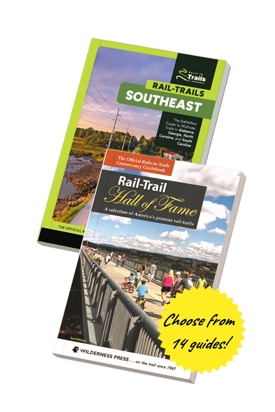 Choose from 14 trail guides, including our Hall of Fame guidebook and all-new Southeast guidebook.